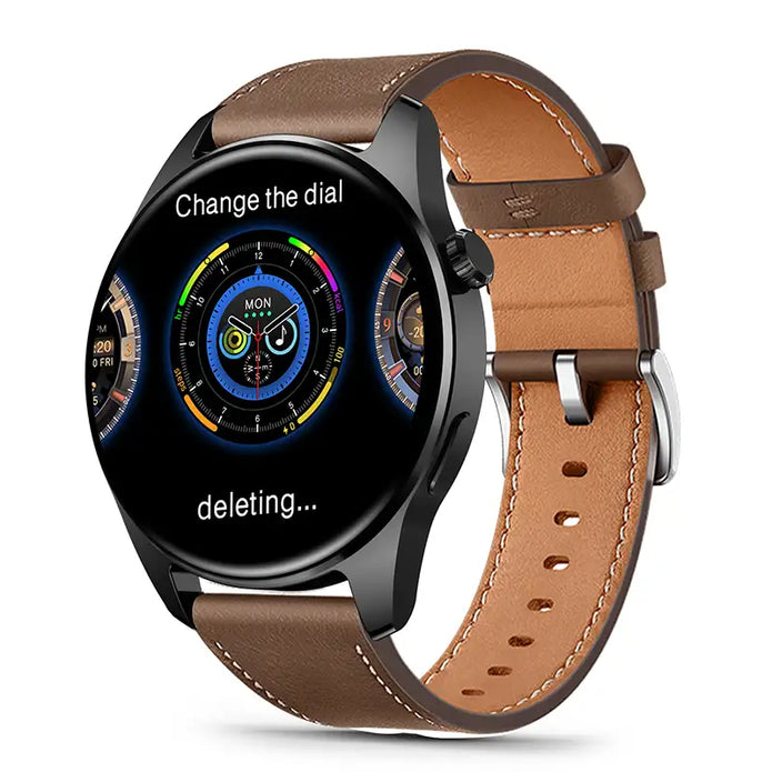 Mobulaa Reloj Inteligente Circular H4 Plus Pantalla Dividida