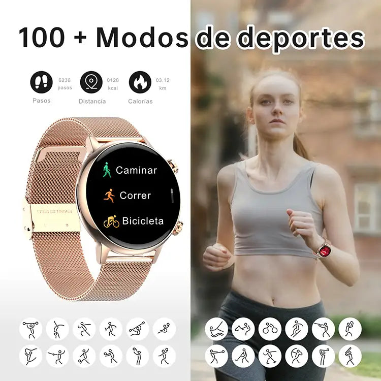 Romance G-Tide Carga Magnética Relojes Inteligentes Circular