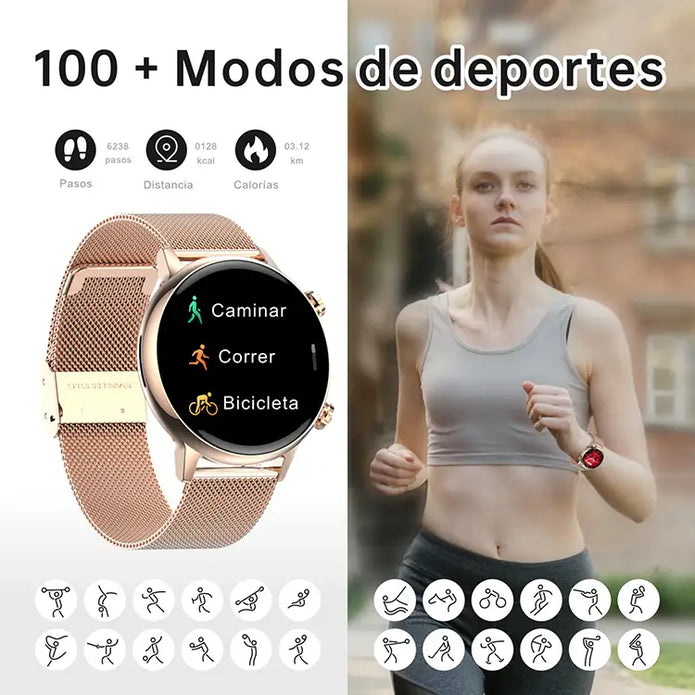 Romance G-Tide Carga Magnética Relojes Inteligentes Circular