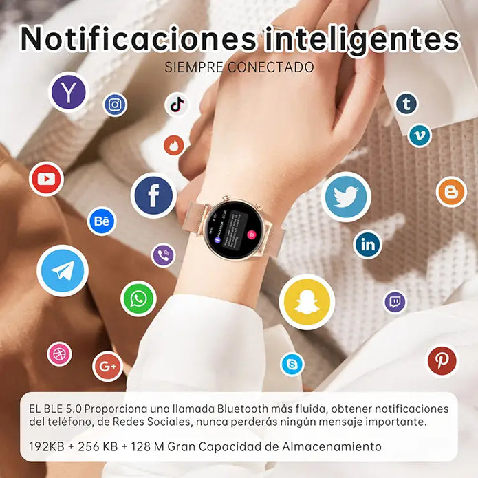 Romance G-Tide Carga Magnética Relojes Inteligentes Circular