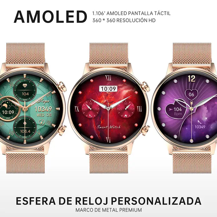 Romance G-Tide Carga Magnética Relojes Inteligentes Circular