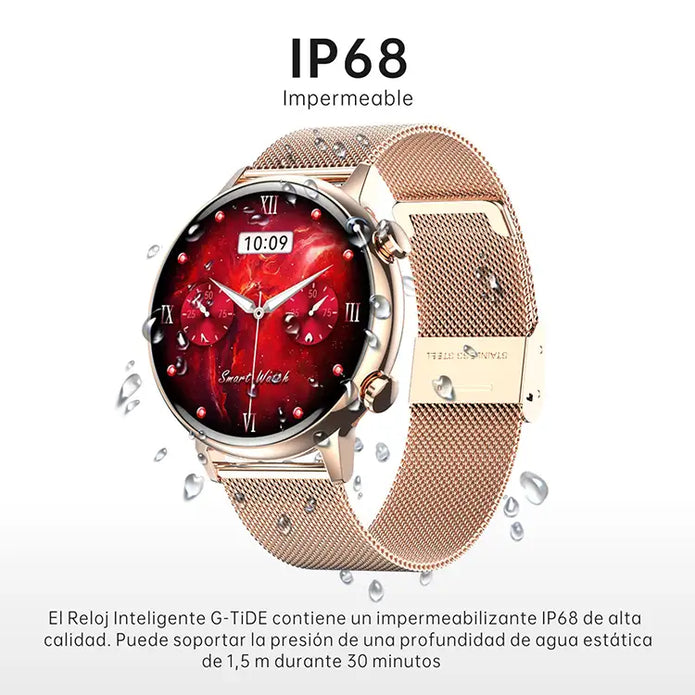 Romance G-Tide Carga Magnética Relojes Inteligentes Circular