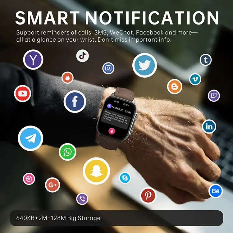 S5 Pro G-Tide Smartwatch Pantalla Táctil Completa De 1,95 Pulgadas