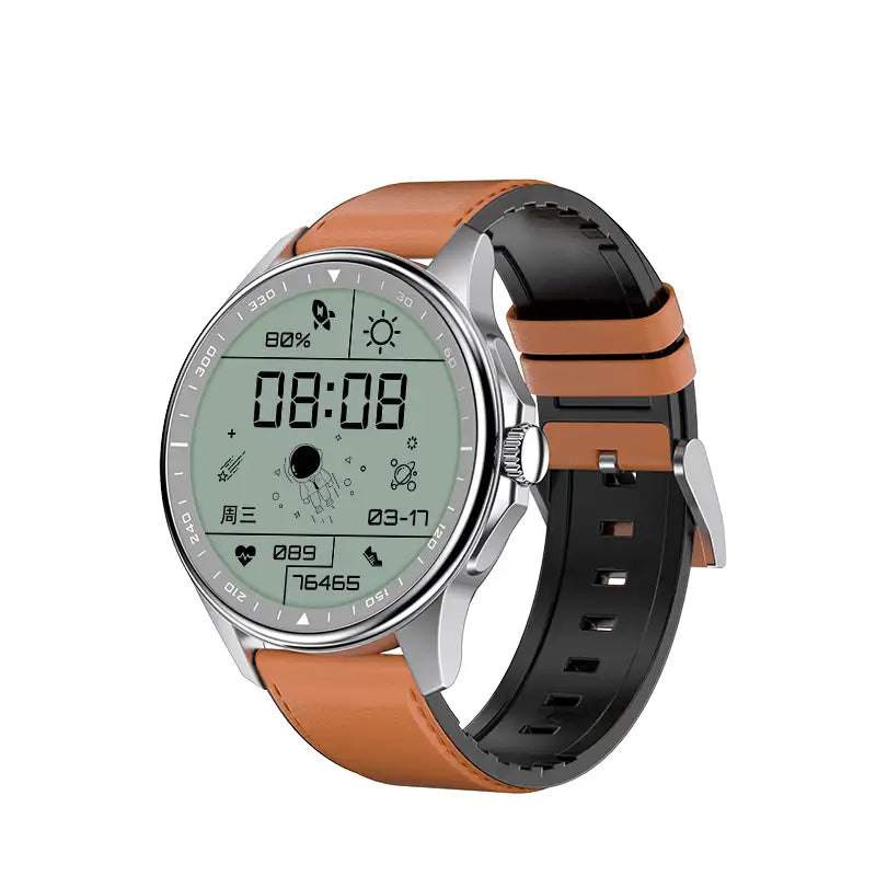 sk3 Reloj con correa de cuero