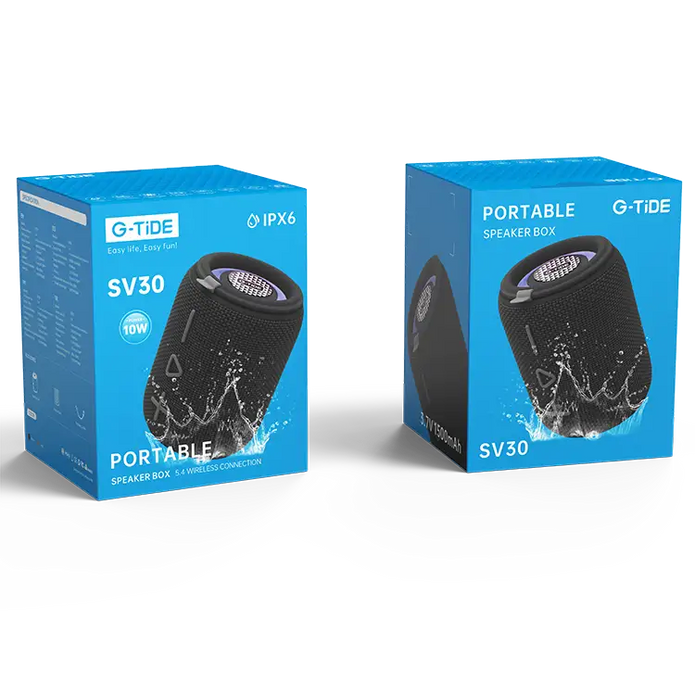 SV30 G-Tide Caja Altavoces Portátil Alcance Inalámbrico 10 Metros