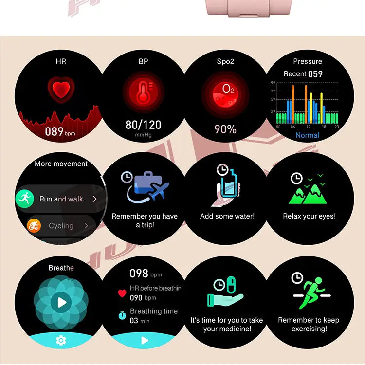Wearables AMOR Reloj Smartwatch Inteligente Mobulaa